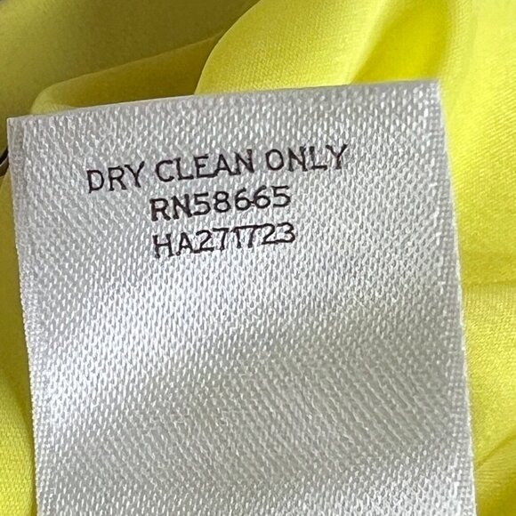 HALOGEN 0 Bright Yellow‎ Pencil Skirt Summer Office Wear Neon Yellow - Picture 7 of 7